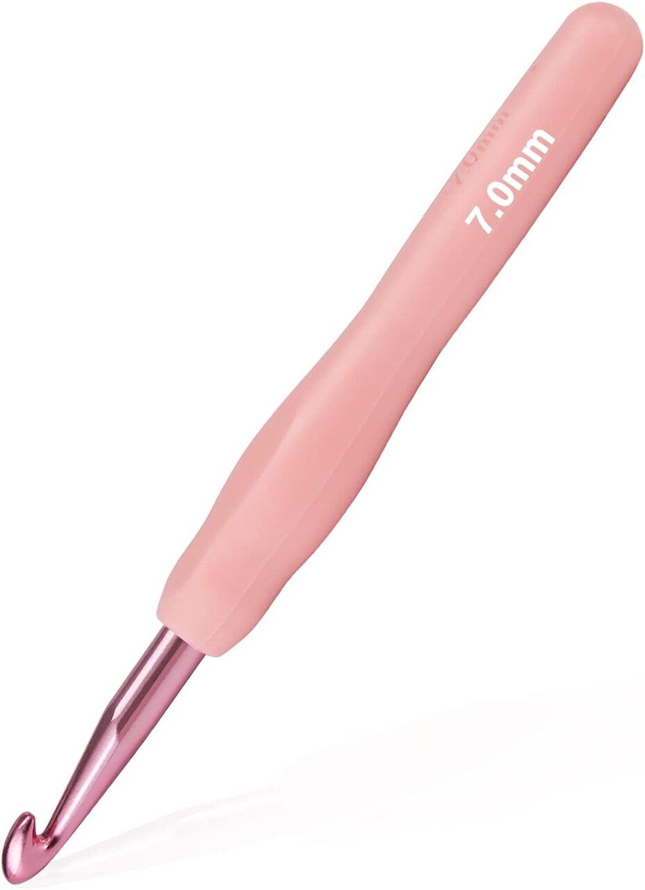 5Mm Crochet Hook, Supers Smooth 5 Mm Ergonomic Crochet Hooks for Beginner, Comfort for Arthritic, 1 Pack